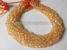 Citrine Faceted Oval Shape Beads